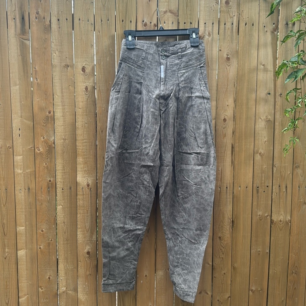 Z. Cavaricci Stone Gray Wide Leg Women's Pants